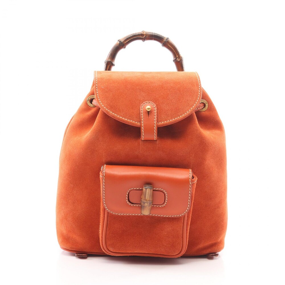 Gucci Bamboo Rucksack Backpack 58 Suede #332296G43B
